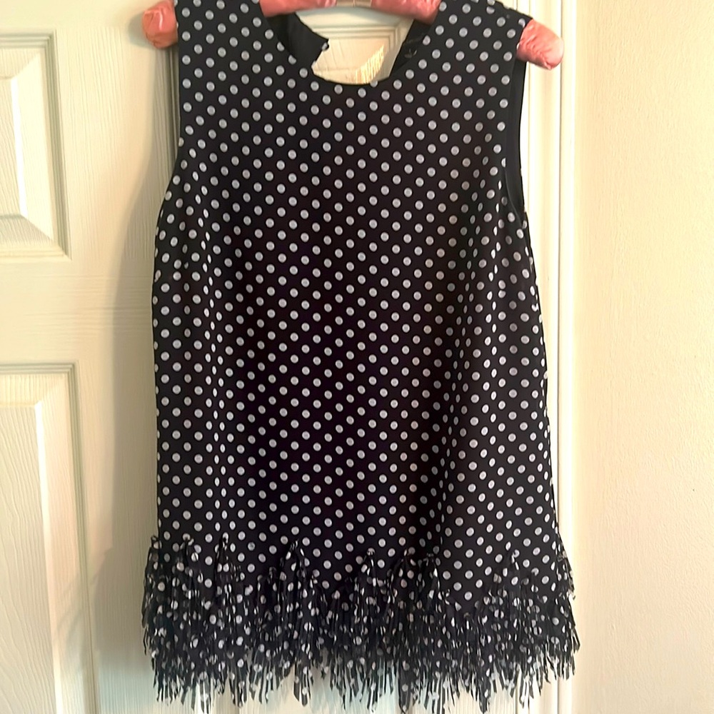Ann Taylor polkadot adorable sleeveless top